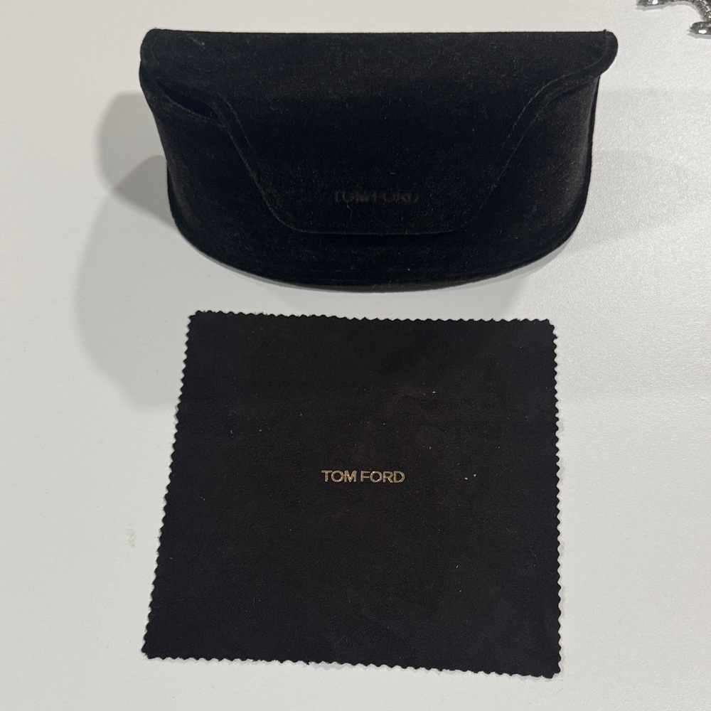 Tom Ford Black Sunglasses Case with Cloth